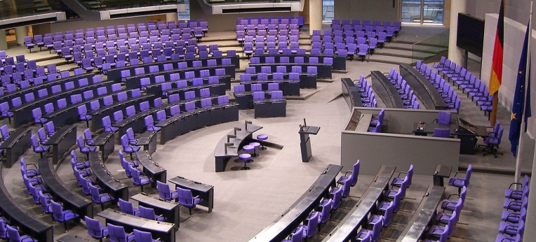 Plenarsaal des Deutschen Bundestages